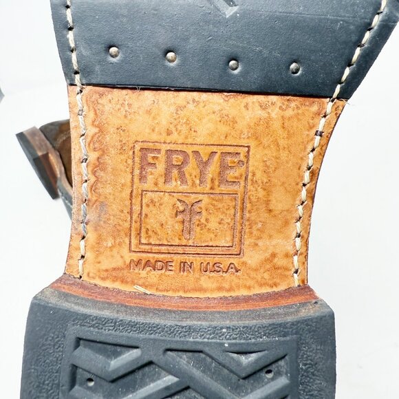 Frye Brown Suede Chelsea Boots Men's US Size 9.5 EUC Pull On Made in USA - Picture 7 of 9